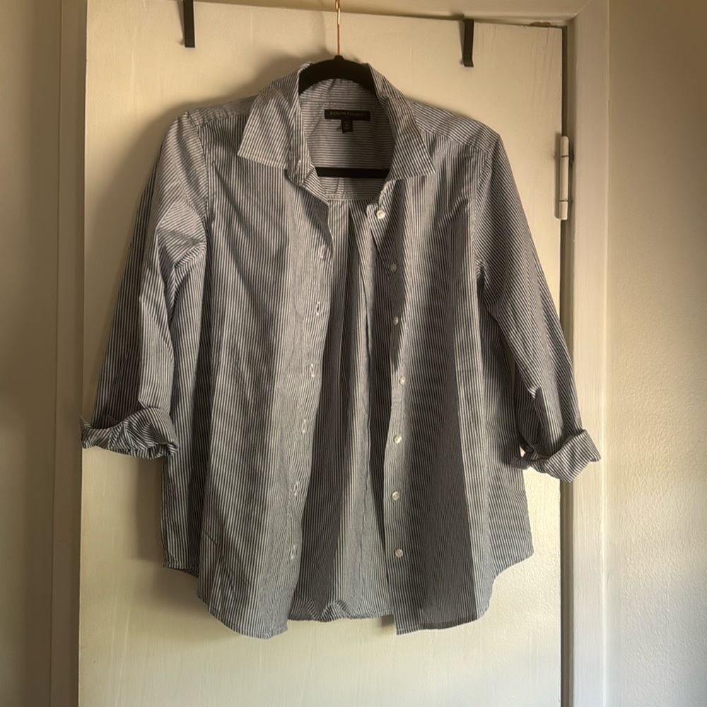 Banana Republic Petite Medium Cotton Blouse